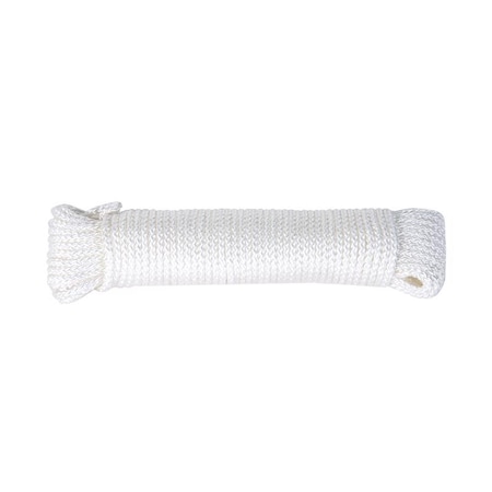 Koch Industries Koch Industries 9/64 in. D X 48 ft. L White Diamond Braided Nylon Rope 5580945